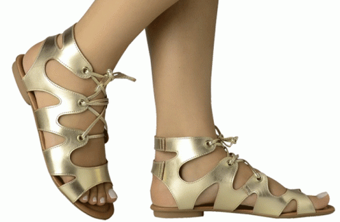 sandália-gladiadora-dourada-cano-baixo-calçados-mississipi-2016